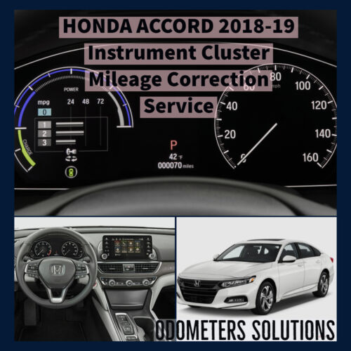 HONDA ACCORD 2018-19 Instrument Cluster Mileage Correction Service 