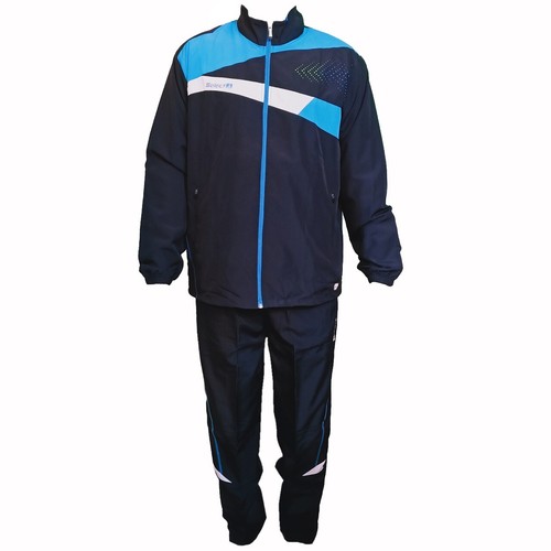 Details about / Blue Polyester Athletic Gym Running Sports Tracksuit for Men