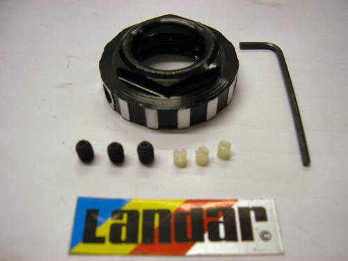 Casque de verrouillage écrou RALEIGH BURNER Old school BMX Landar authentique années 80 NOS Black