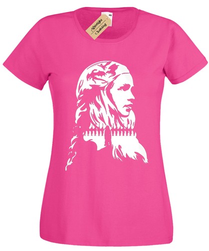 Queen Khaleesi Damen T-Shirt Drachen Damen Spiel Schnee Jon
