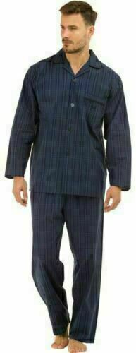 HAI-7491 Mens Poplin 100% Cotton Pyjamas Pajamas Pjs Nightwear By Haigman