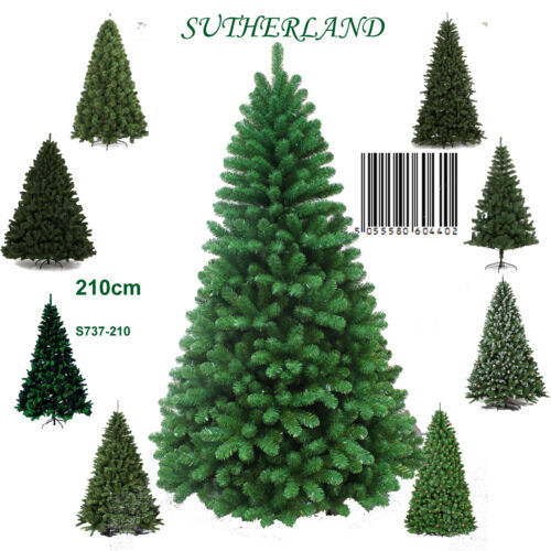 FDC Artificial Christmas Tree Green Sparkle Sutherland 1.5m 1.8m 2.1m & 2.7m 