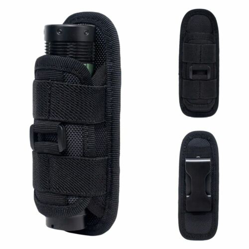 Portable Pocket Tactical 360 Degrees Flashlight Pouch Holster Torch Belt Case