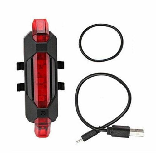 Details about  / LED Rechargeable Bike Tail Light Bicycle Safety Cycling Warning Rear Lamp 3Color