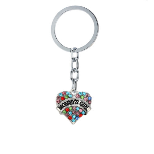 Multi-color Gifts For Women Heart Pendant Necklace Bracelet Keychains Keyrings 