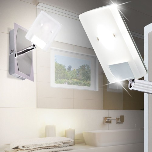 2er Set LED Wand Strahler beweglich Wohn Schlaf Zimmer Nacht Lichter Lese Lampen