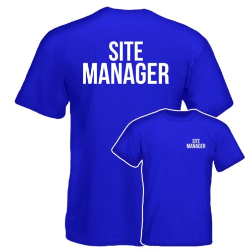 Work Wear Site Manager T-Shirt Industrial Office Uniform Tee Top