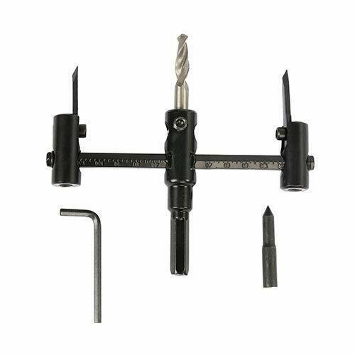 30-120mm Adjustable Circle Hole Saw Drill Bit Cutter Kit Power Tool For Wood 