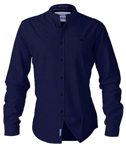 D555 Duke Kingsize Grande Da Uomo Camicia Oxford A Maniche Lunghe Navy Grigio 5XL 6XL KS11197