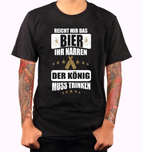 Bier Alkohol Funshirt T-Shirt König saufen JGA lustig Geschenk Junggeselle