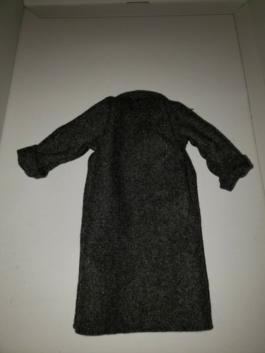 NEW BARBIE CHARCOAL ASH COLORED WOOL LONG COAT