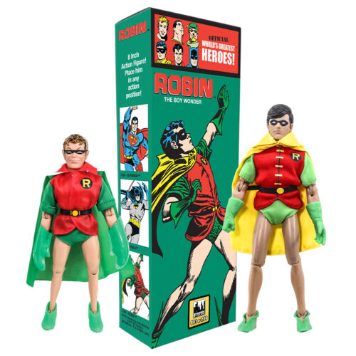 DC Comics Retro OVERSIZED Box 8 Inch Action Figures Set of 2 Robin Figures 