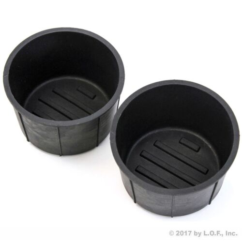 Fits Ford F150 09-2014 Rear Center Console Cup Holders Rubber Insert Liner