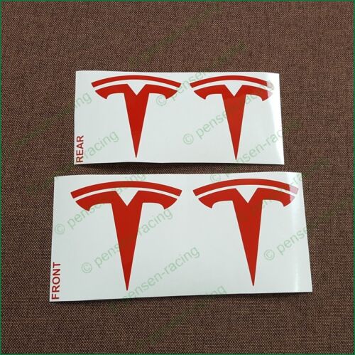 Tesla Model S Nosecone T /& Tailgate Logos Accent High Cast Vinyl Decal Stickers