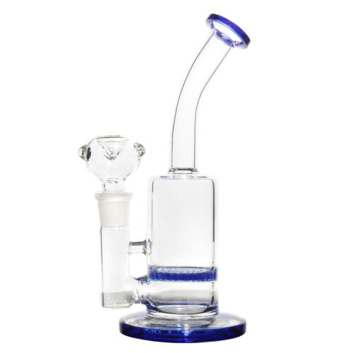 10" Hookah Water Smoking Pipe Glass Bong Bubbler 14mm 