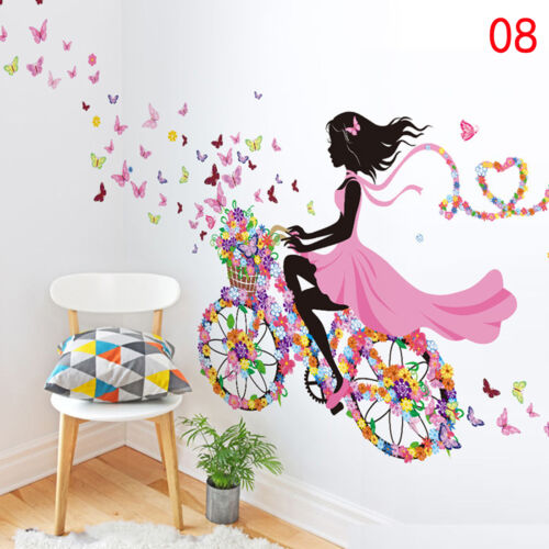DIY Lovely Girl Art Wall Stickers For Kids Rooms PVC Wall Decals Home Decor