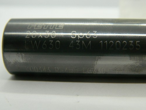 1 x Ø20 VHM Fräser Fette 20 x 38 MM Z=8 R=4 Schaftfräser Sp63 LC630T Form B