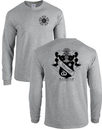 MANY COLORS Sigma Nu Fraternity Crest Long Sleeve Sig Nu Shirt