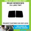 PEUGEOT PARTNER VAN 1997-2008 Rear Windows 5/% LIMO BLACK Pre-Cut Window Tint