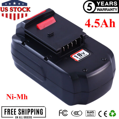 Details about  / 1~2 pack for Porter Cable 18V Battery NiMH PC18B PCMVC PCXMVC PCC489N 4.5Ah tool