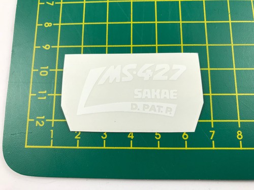 old school bmx decals stickers ms-427 sakae stem white on clear