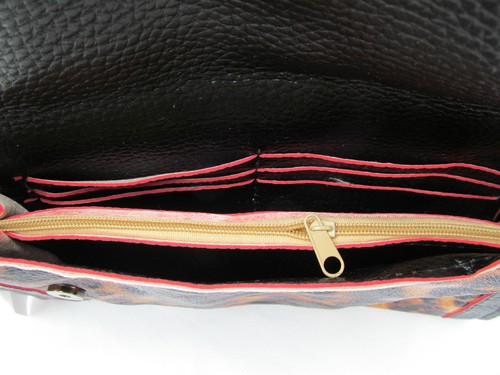 ANIMAL LEOPARD PRINT FAUX LEATHER LADIES PURSE CLUTCH BAG WITH BUCKLES UK SELLER