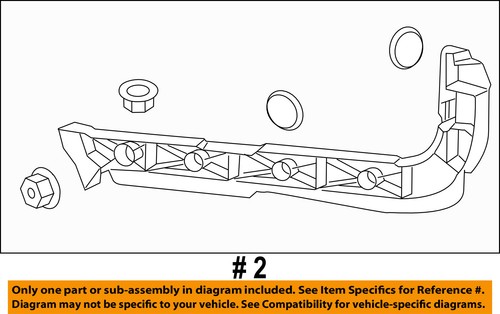 Cadillac GM OEM 13-18 ATS Rear Bumper-Side Retainer Bracket Left 84267637