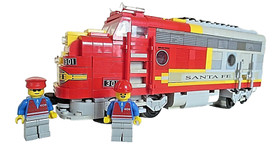 LEGO World City 10020 Santa Fe Super Chief 9V GENUINE COLLECTIBLE