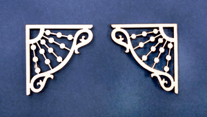 1:24 Scale Dollhouse Miniature Victorian Brackets