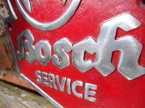 Bosch cast sign Bosch service cast aluminium sign bosch sign VAC030