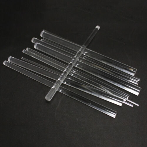 Details about  / Clear Plastic Acrylic Round Rod Square Rod Bar Circular Bar 100//300//200mm Length