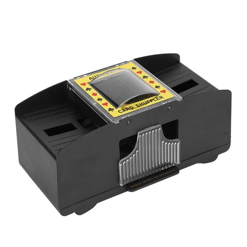 Automatic Card Shuffler 1-2 Deck Standard /& Bridge Sized Casino Poker Black Jack