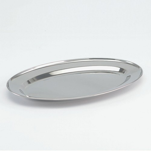 SSW Edelstahl Servierplatte oval 39 x 26 cm