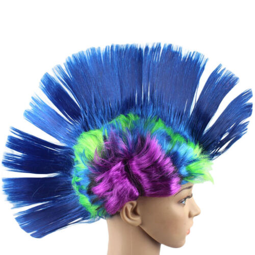 Mohawk Hair Wig Mohican Punk Rock Fancy Dress Cosplay Party Costume Stag Hen Do