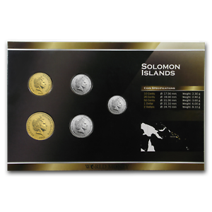 1988-2010 Solomon Islands 1 Cent-1 Dollar Coin Set Unc SKU #87161
