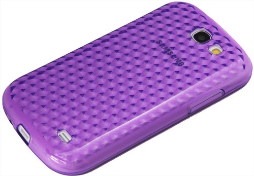 Luxburg® Diamond Design TPU Schutzhülle für Samsung Galaxy Express Violett