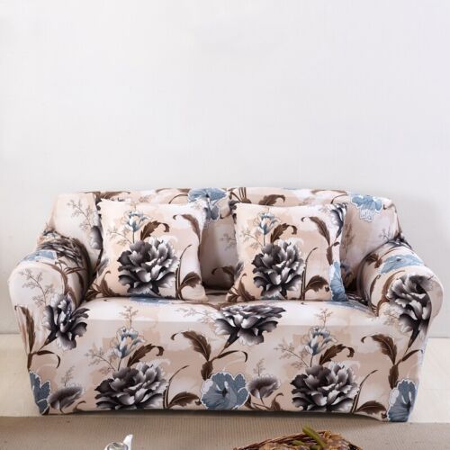 1-4 Seat Floral Sofa Cover Slipcover Stretch Couch Cover Universial Home Decor