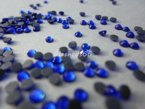 Super Qualität 1000 Hotfix Strasssteine SS16~3,8-4mm *Cobalt/Blau* 