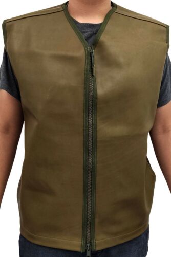 Large//Extra Large British Leather Combat Jerkin Vest