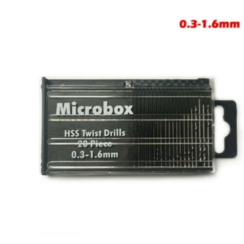 31Pcs 0.3-3.0mm HSS Mini Micro Spiral Hand Manuell Bohrfutter Pin Vise Bit Set