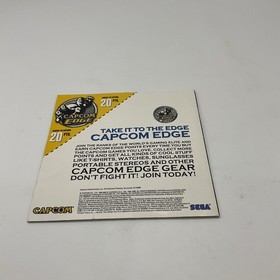 Marvel vs. Capcom 1 Sega Dreamcast Instruction  Booklet ONLY Black SEGA All Star