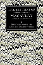 The Letters Thomas Babington MacAulay Thomas Pinney Taschenbuch 9780521089012