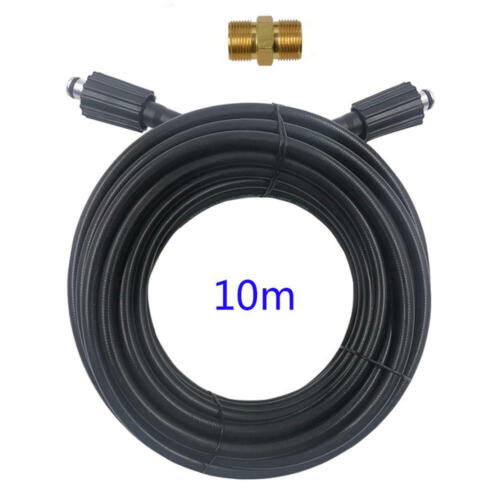 5m//7m//10m Power Washer Hose Pipe Wash Lance Thread 14mm Extension High Pressure