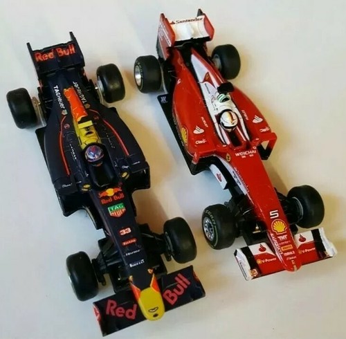 Vettel 5 Ferrari NEU Bahn Carrera Go 1:43 Formel 1 Auto Set Max Verstappen 33