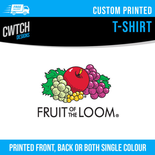 Printed T Shirt Fruit of the Loom Personalised Custom T-Shirt Lady Fit Hen Tee
