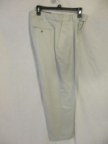 Croft /& Barrow Polyester Microfiber Stone Flat Front Dress Pants SR$55 NEW