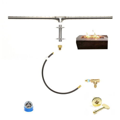 26” TROUGH BURNER DELUXE KIT FOR PLUMBED NATURAL GAS/ LP FIRE TABLE TB26K+ 
