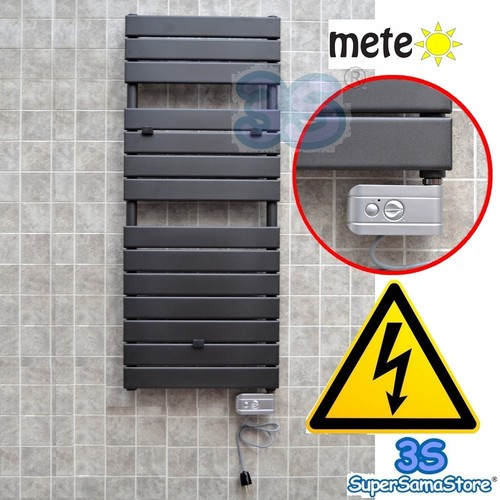 3S SCALDASALVIETTE METEO COLOR ANTRACITE ELETTRICO VARIE DIMENSIONI e TERMOSTATO