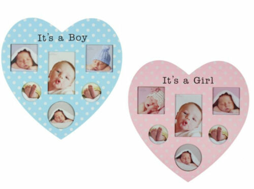 Juliana Impressions New Baby Heart Shaped Collage Photo Frame Boy or Girl 