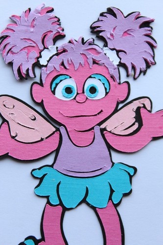 ABBY CADABBY SESAME STREET Paper Piecing Die cut Scrapbook Summer Friend